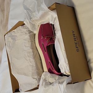 SPERRY Platform leather shoes, size 8m.